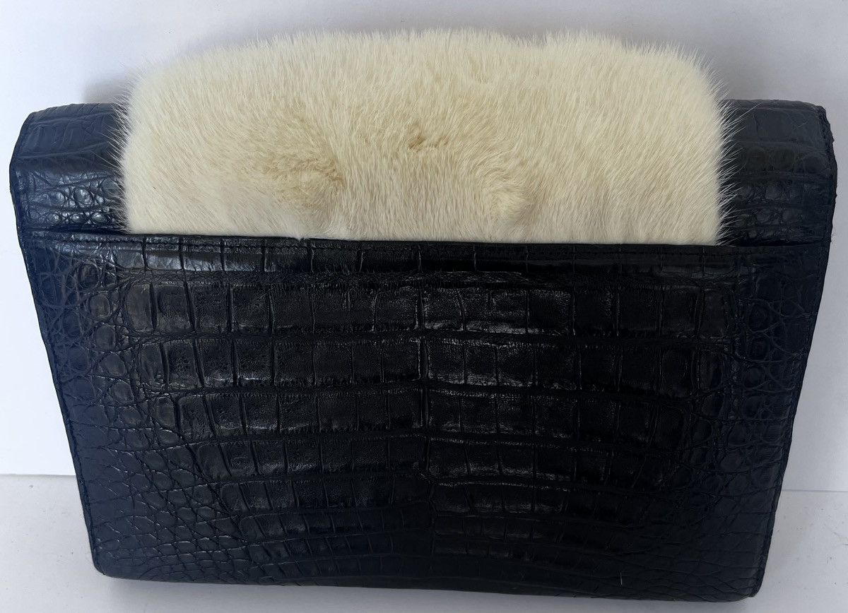 Nancy Gonzalez Nancy Gonzalez Black Crocodile Clutch Bag Size ONE SIZE - 4 Thumbnail