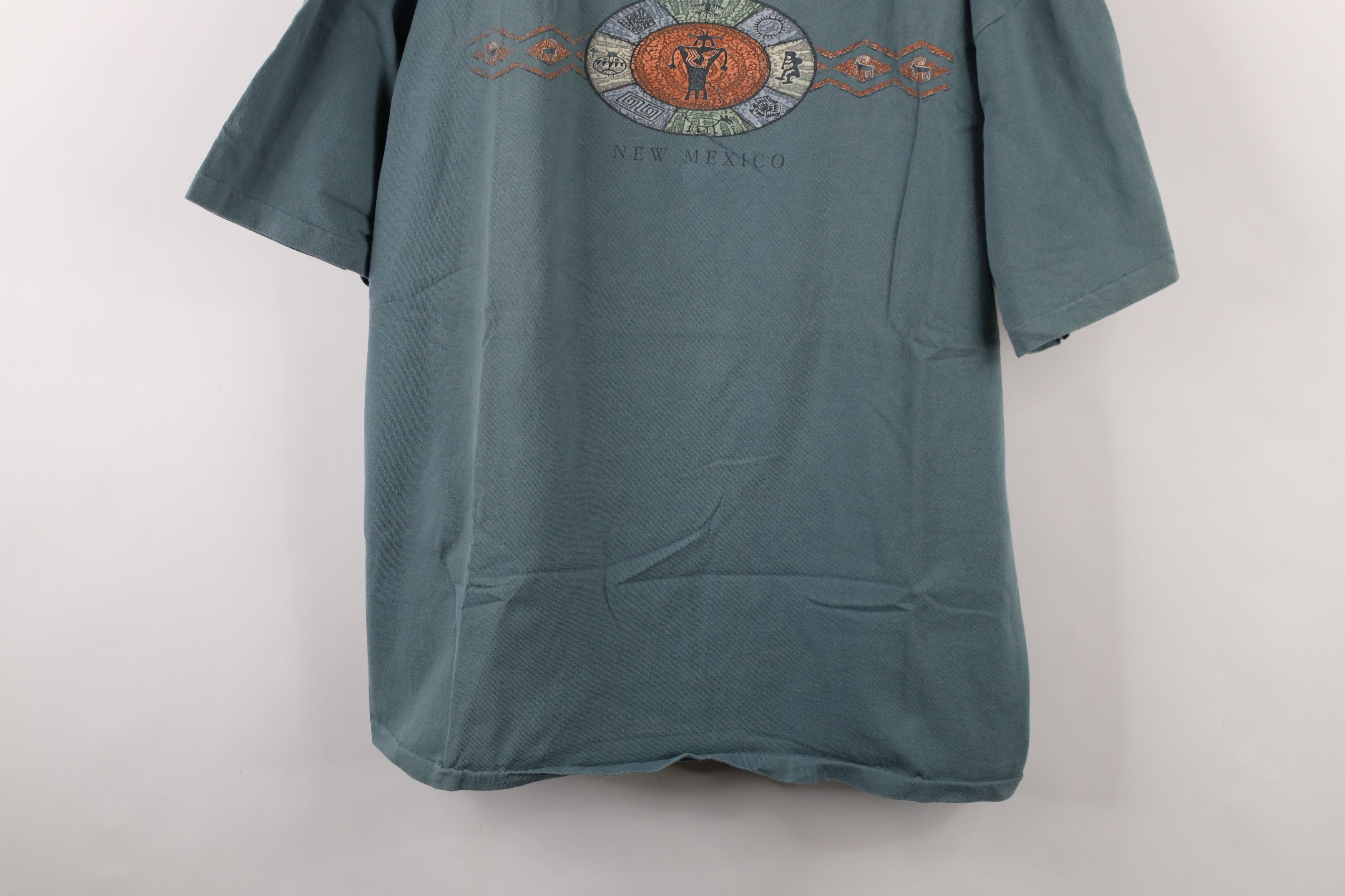 Vintage Vintage 90s Streetwear New Mexico Kokopelli Cave Art T-Shirt Size US XXL / EU 58 / 5 - 3 Thumbnail