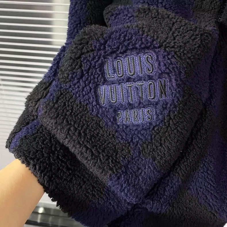 Louis Vuitton Louis Vuitton Lambswool blue and black checkerboard embroid Size US M / EU 48-50 / 2 - 6 Thumbnail