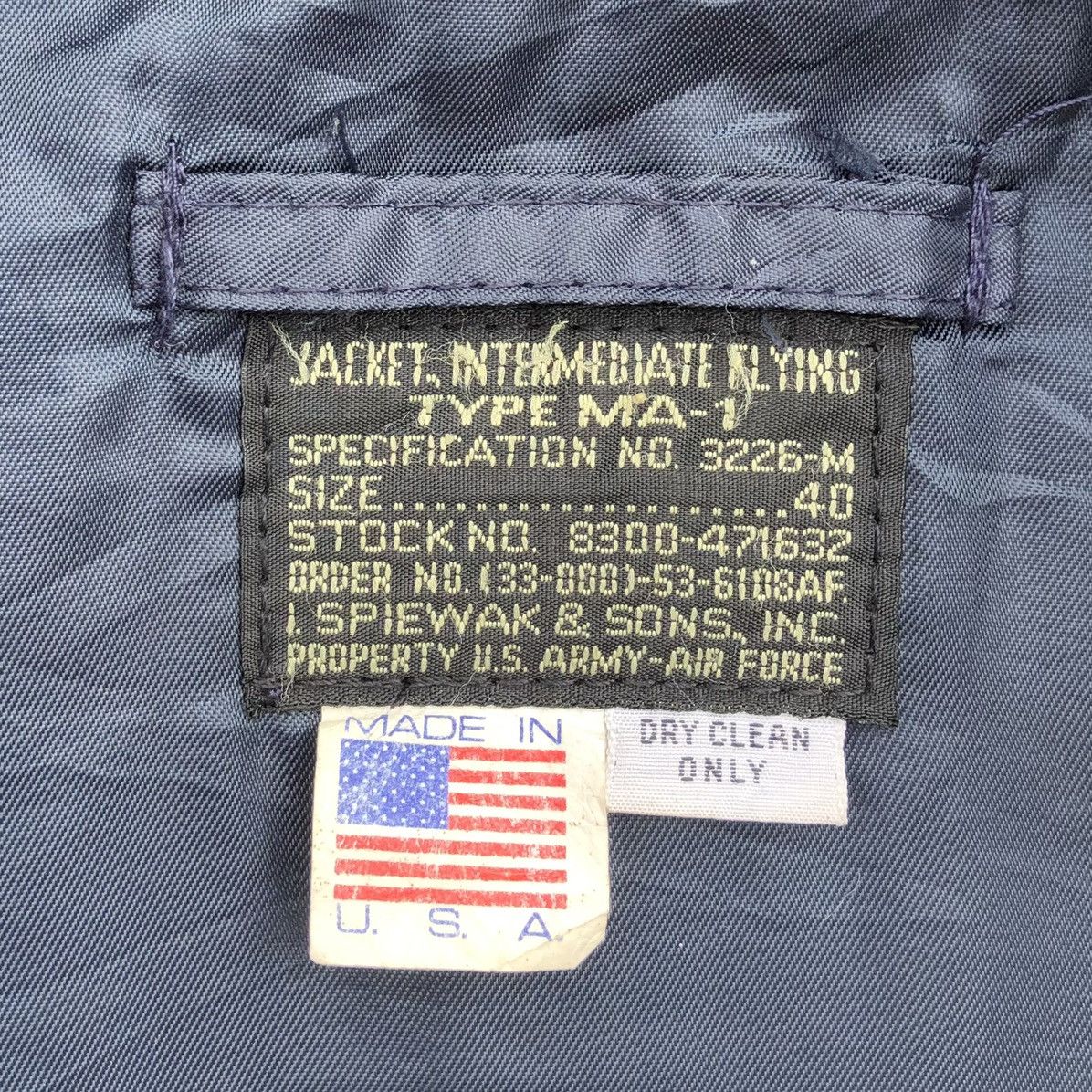 I. Spiewak And Sons Vintage I.Spiewak & Sons.InC Intermediate Ma1 Bomber Jacket Size US M / EU 48-50 / 2 - 19 Thumbnail