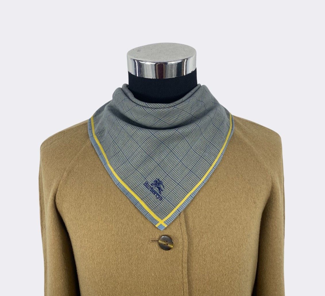 Burberry Vintage Burberrys Micro Plaid Cotton Handkerchief Scarf Size ONE SIZE - 2 Thumbnail