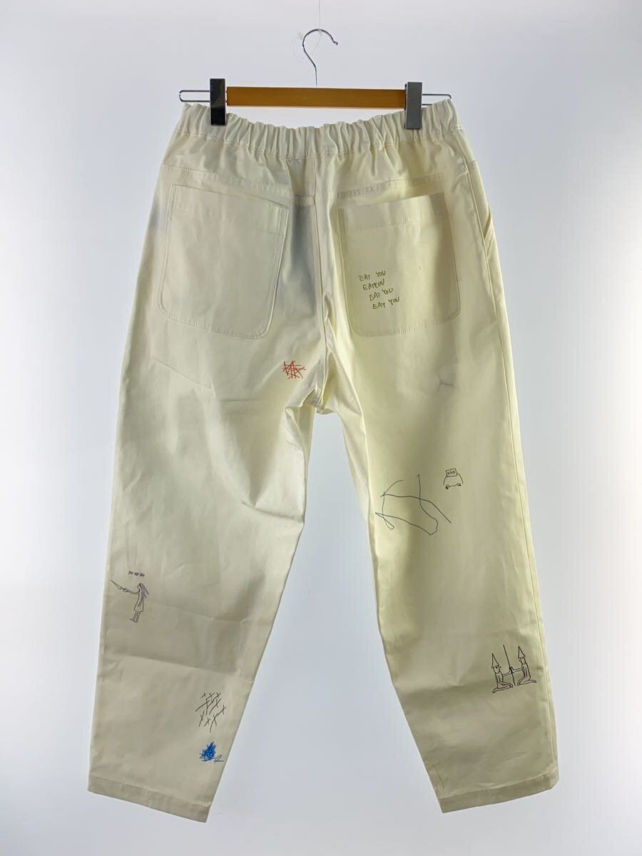 Undercover UC I2 Sketch Monogram Ctn One-Tuck Easy Pts White Size US 32 / EU 48 - 2 Thumbnail