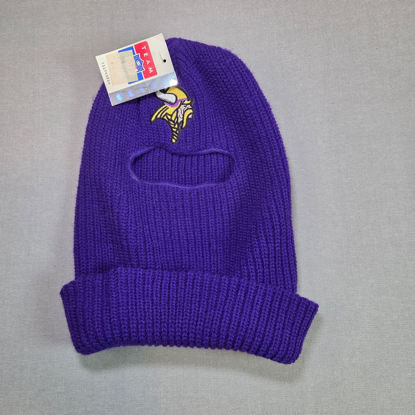 Vintage Vintage NOS Vikings Team NFL Balaclava Hat Size ONE SIZE - 1 Thumbnail
