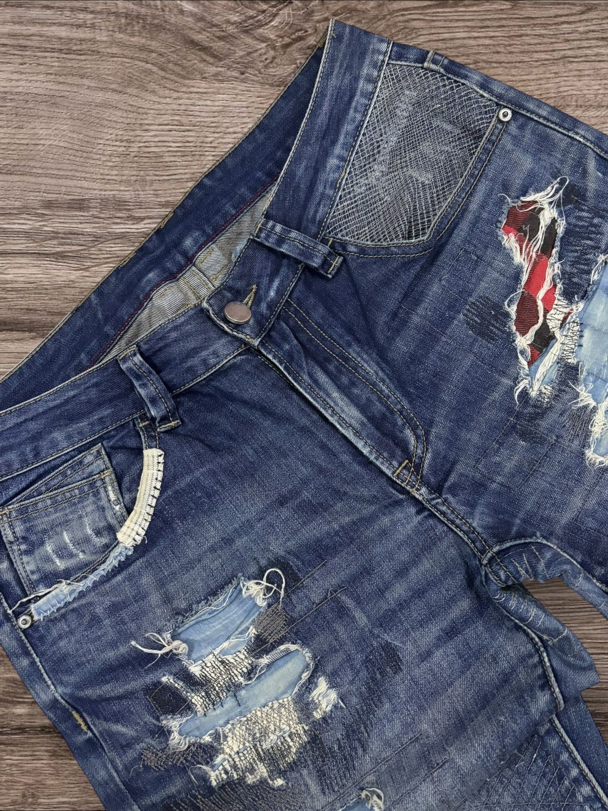 Kapital R.H. by Ron Herman Kapital Boro Inspired Sashiko Jeans Size US 33 - 6 Thumbnail