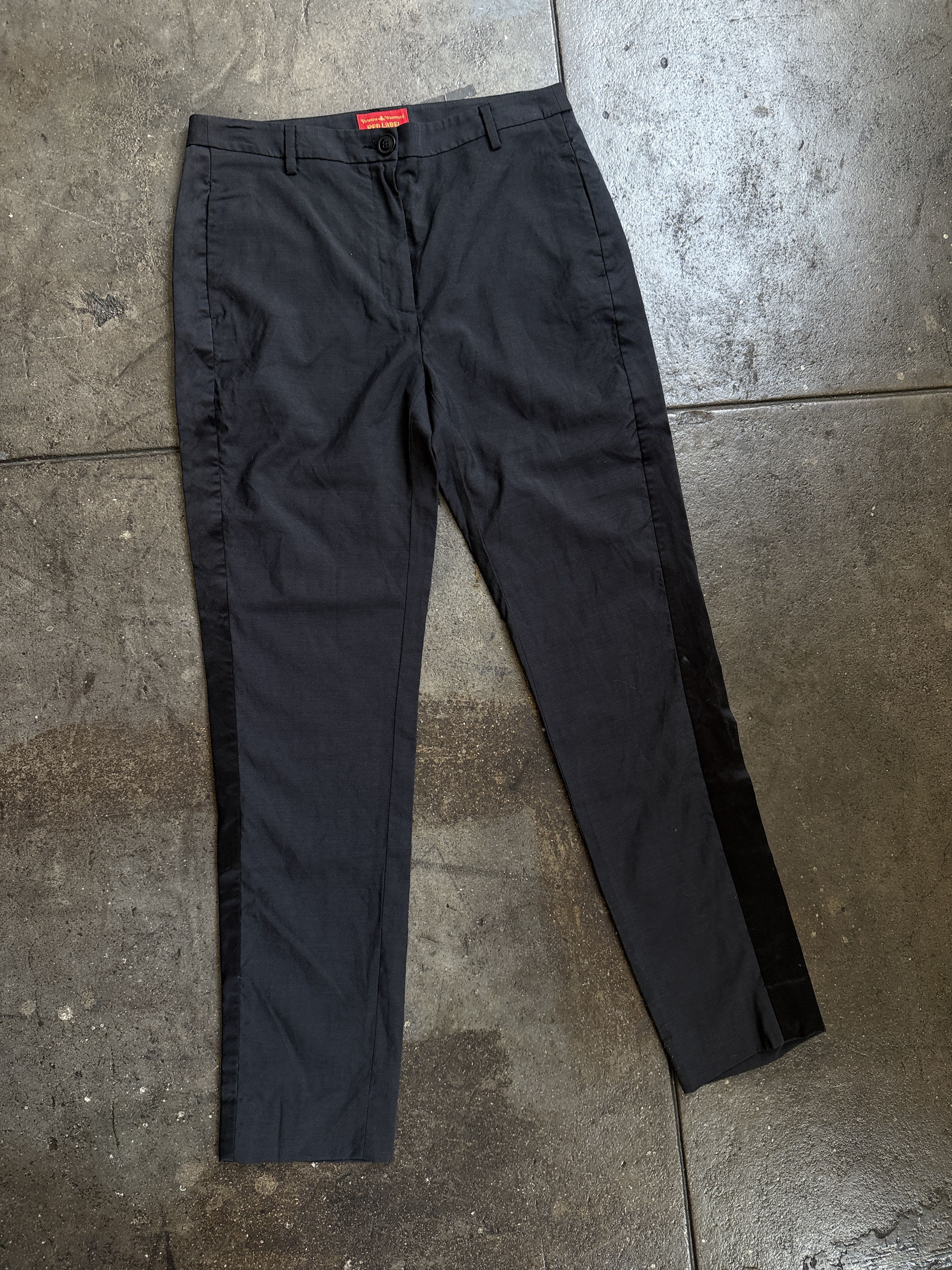 Vivienne Westwood 800$+ New 2015 Red Label Silk / Wool Tuxedo Pants Size 30" / US 8 / IT 44 - 1 Thumbnail