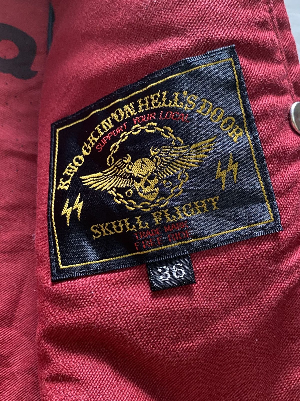 Vintage Vtg Skull Flight Vest Ride Size US M / EU 48-50 / 2 - 10 Thumbnail