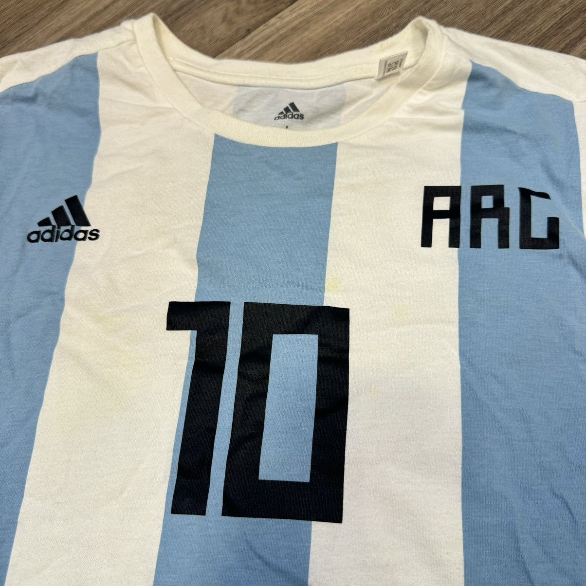 Adidas Argentina soccer tee #10 Messi Size US L / EU 52-54 / 3 - 3 Thumbnail