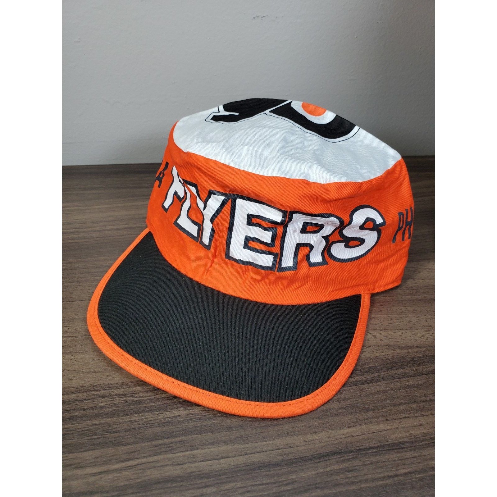 NHL × Vintage Philadelphia Flyers Painters Cap Hat Stretch Fit Orange NHL Size ONE SIZE - 7 Thumbnail