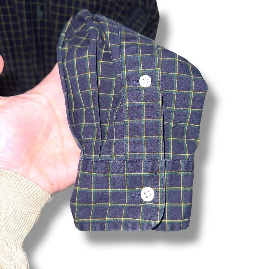Polo Ralph Lauren Polo Ralph Lauren Navy & Green 2 Ply Oxford Button Down Shir Size US L / EU 52-54 / 3 - 5 Thumbnail