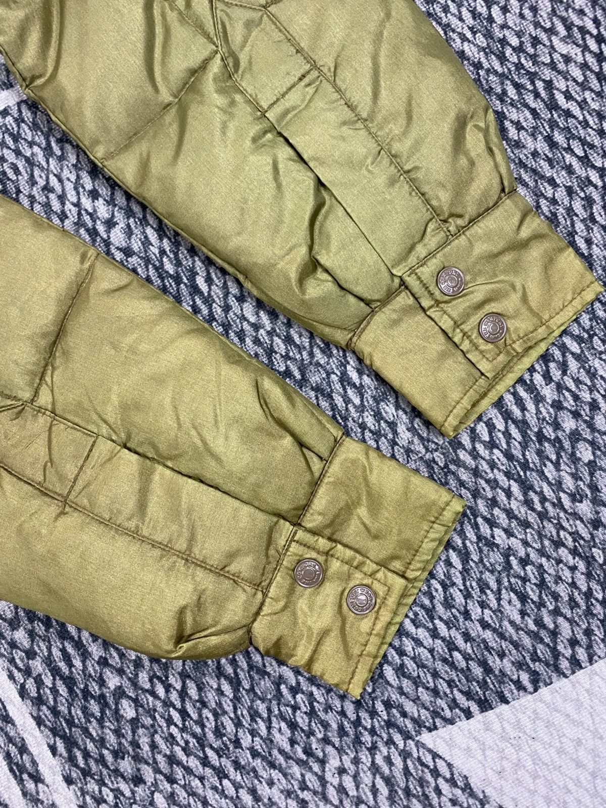 Japanese Brand Vintage Like A Hurricane Green Genuine Puffer Jacket Size US M / EU 48-50 / 2 - 8 Thumbnail