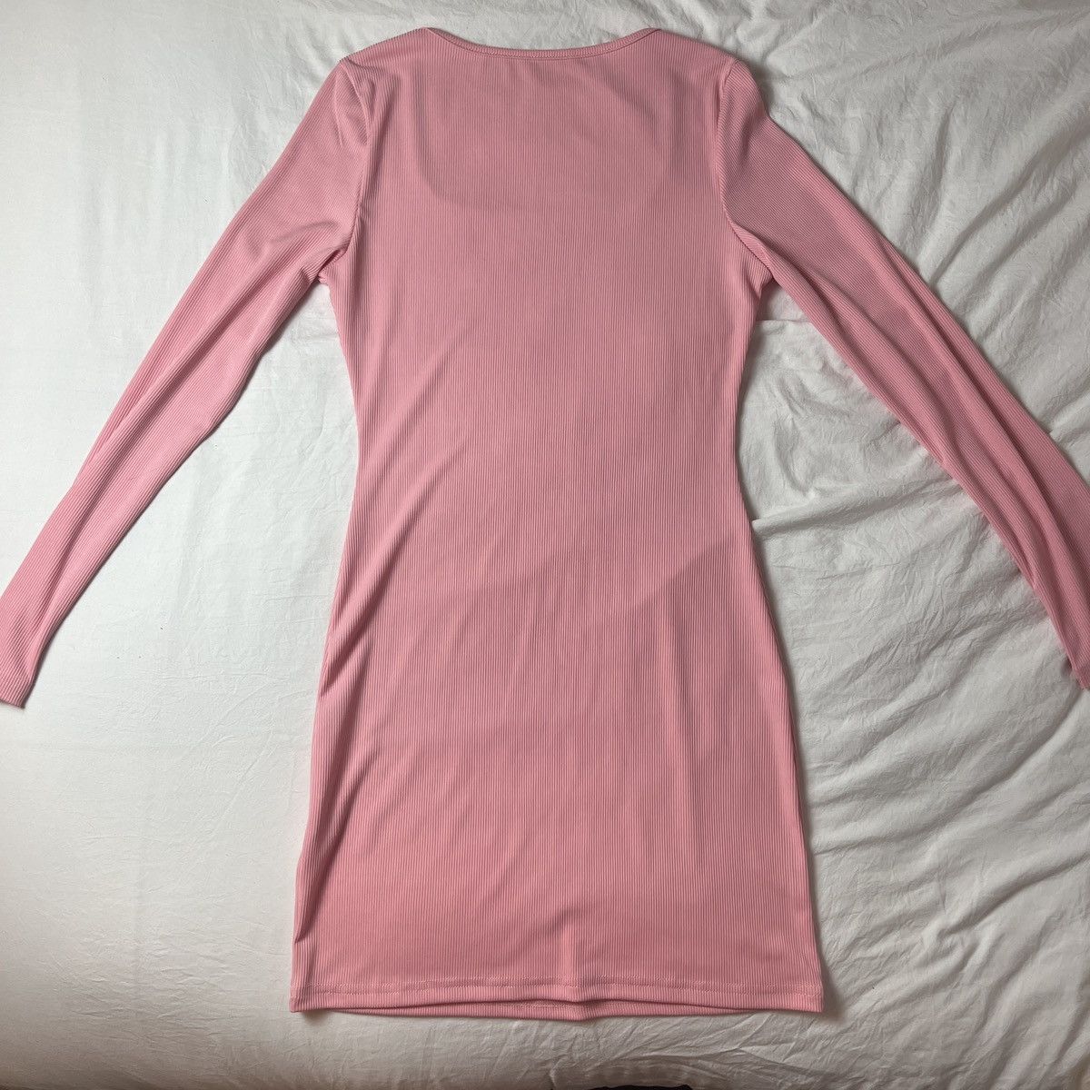 Other Pink square neck long sleeve fit and flare mini dress Size S / US 4 / IT 40 - 5 Thumbnail