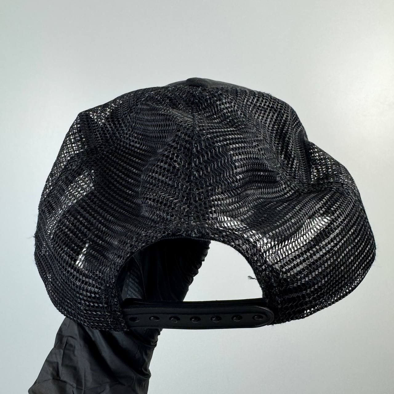Barbour Barbour International Trucker Cap Black Mesh Hat Adjustable Size ONE SIZE - 5 Thumbnail