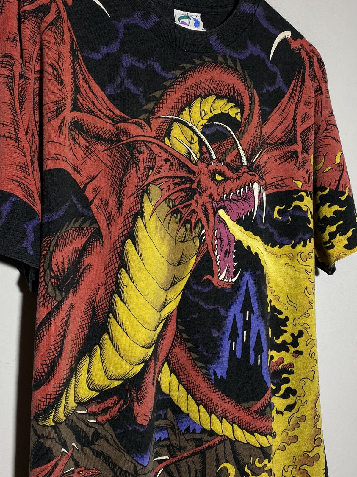 Liquid Blue Vintage 1993 Liquid Blue Dragon Knight All Over Print AOP Size US XL / EU 56 / 4 - 4 Thumbnail
