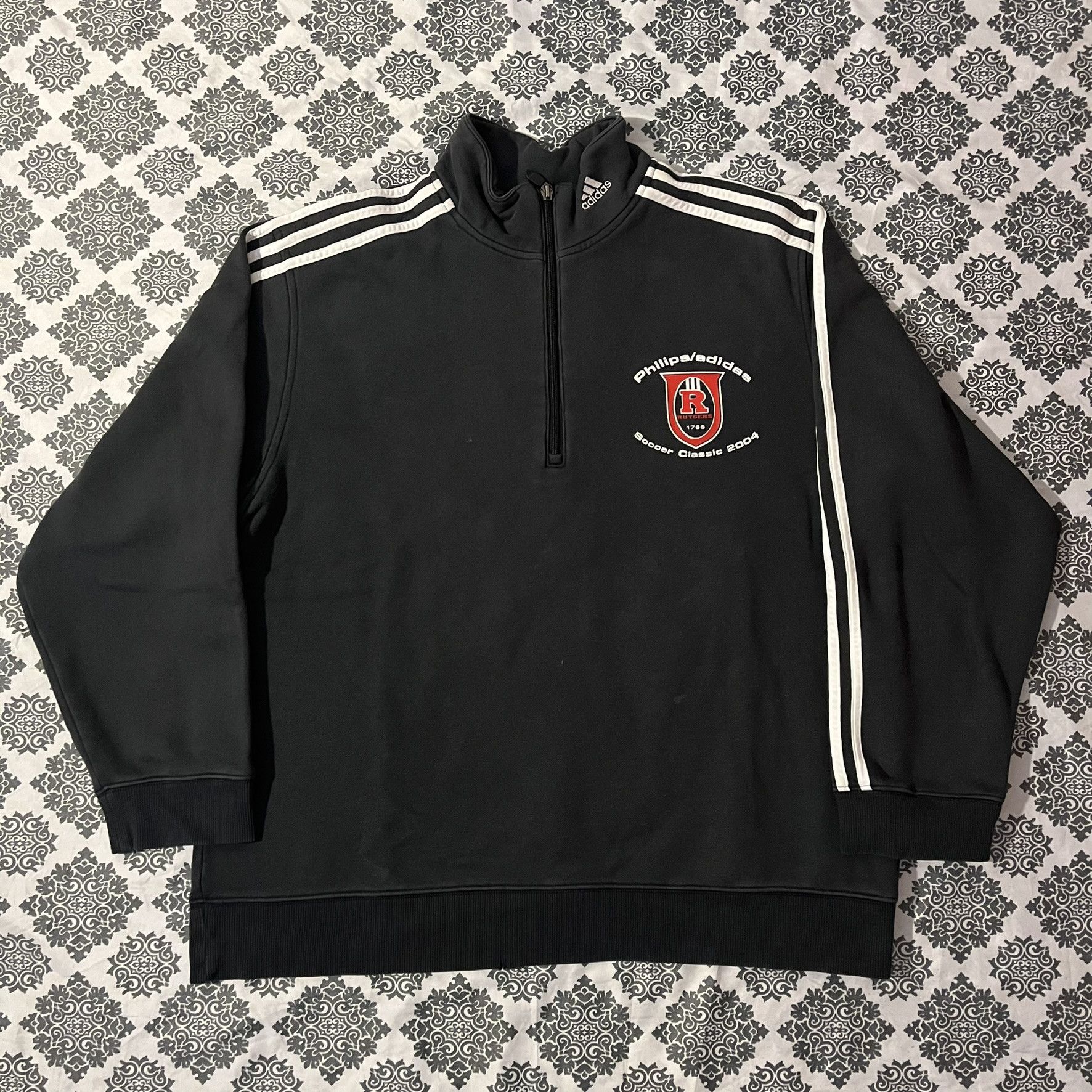 Adidas VTG Y2K 2000s 00s Philips/adidas Soccer Classic Sweatshirt Size US L / EU 52-54 / 3 - 1 Thumbnail