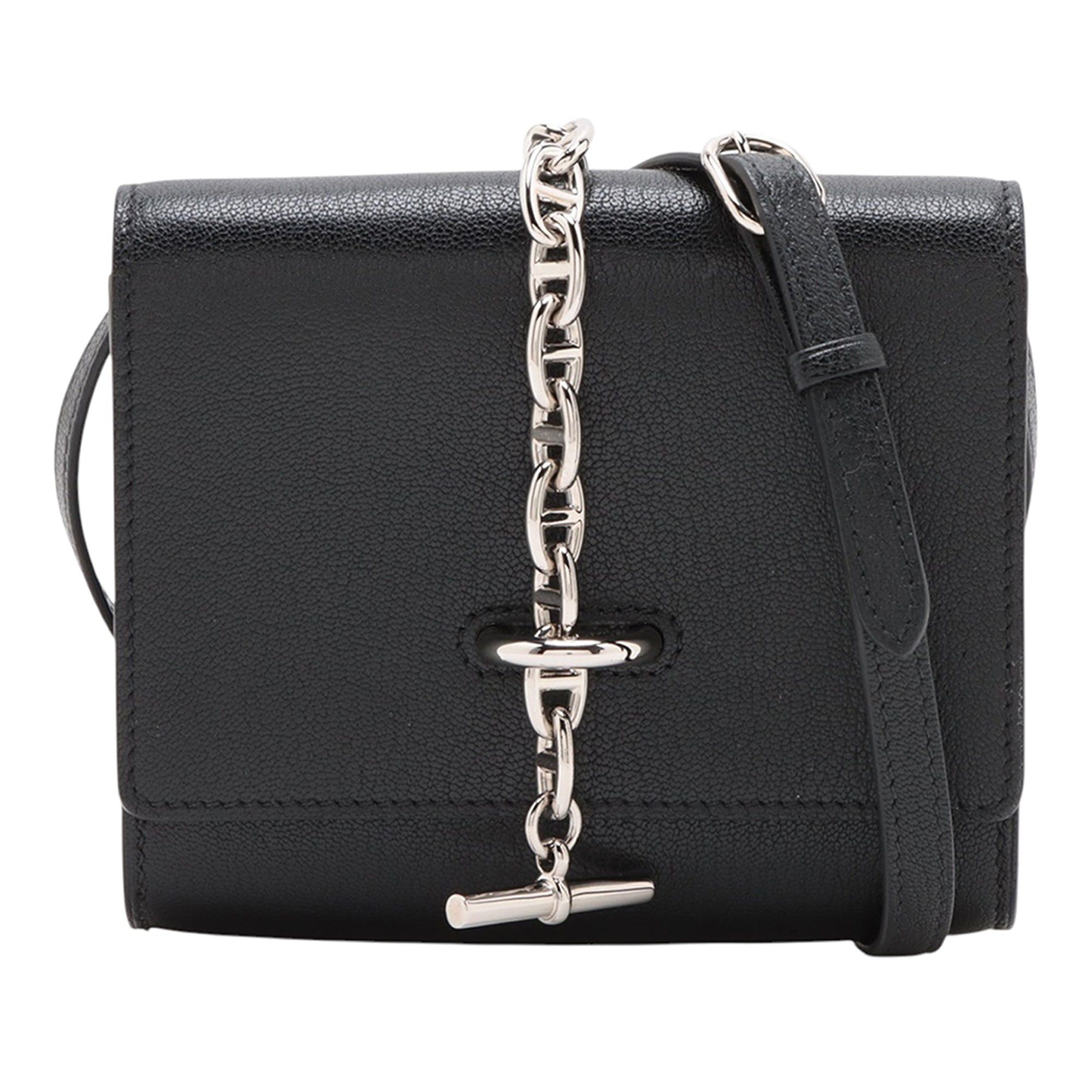 Hermes Chevre Mysore Chaine d Ancre Compact Wallet Size ONE SIZE - 1 Thumbnail