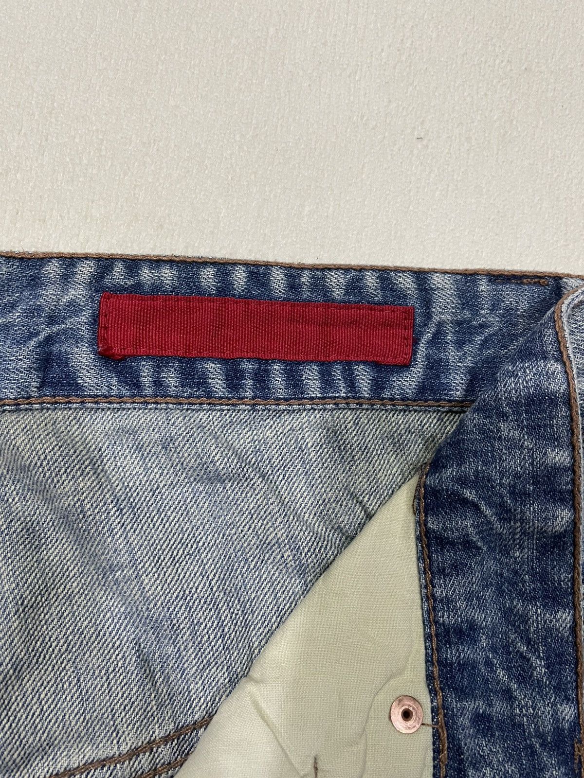 Japanese Brand Vintage Touch JeanSmith Sick Big Pocket Straight Cut Jeans Size US 32 / EU 48 - 9 Thumbnail