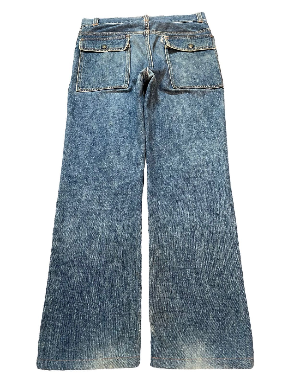 Nepenthes Vintage Japan Nepenthes Bush Pants Faded Style Loose Jeans Size US 30 / EU 46 - 2 Thumbnail