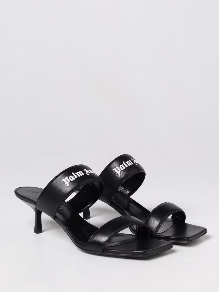 Palm Angels o1y1125 Logo Mules in Black Size US 9 / IT 39 - 2 Thumbnail