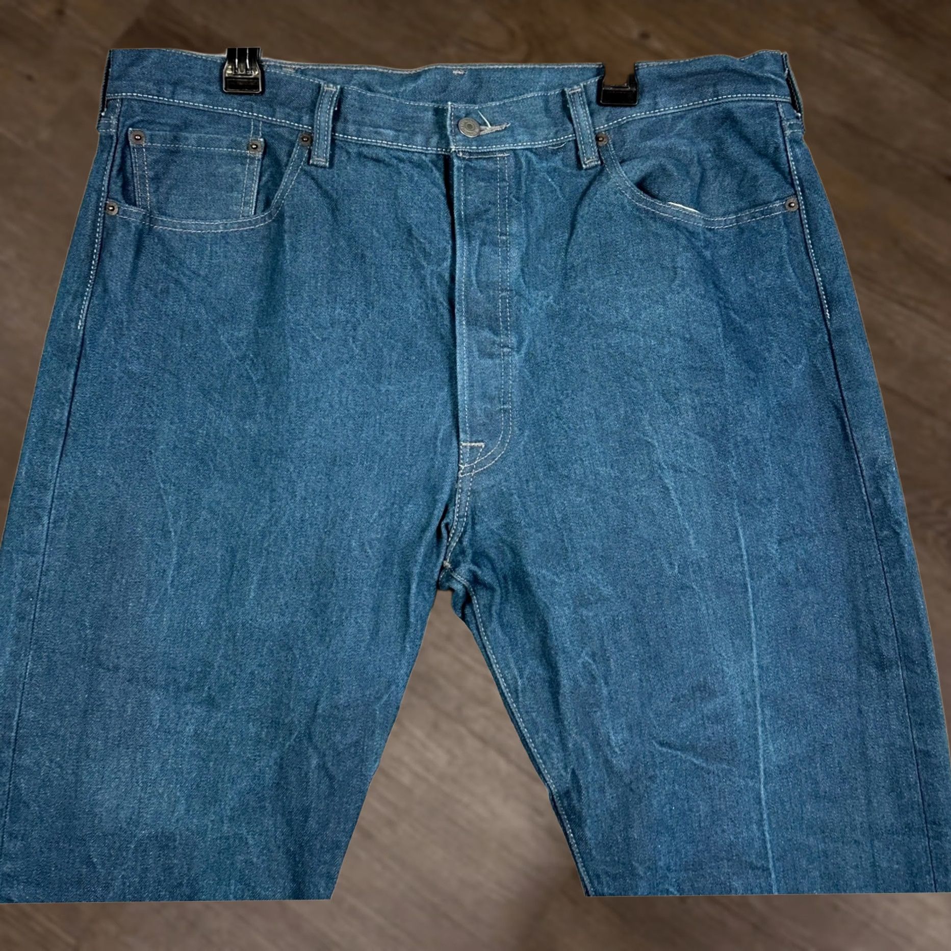 Levi's Levis 501 Jeans Mens 40X30 Blue Original Fit Straight Leg White Oak Cone Denim Size US 40 / EU 56 - 1 Thumbnail