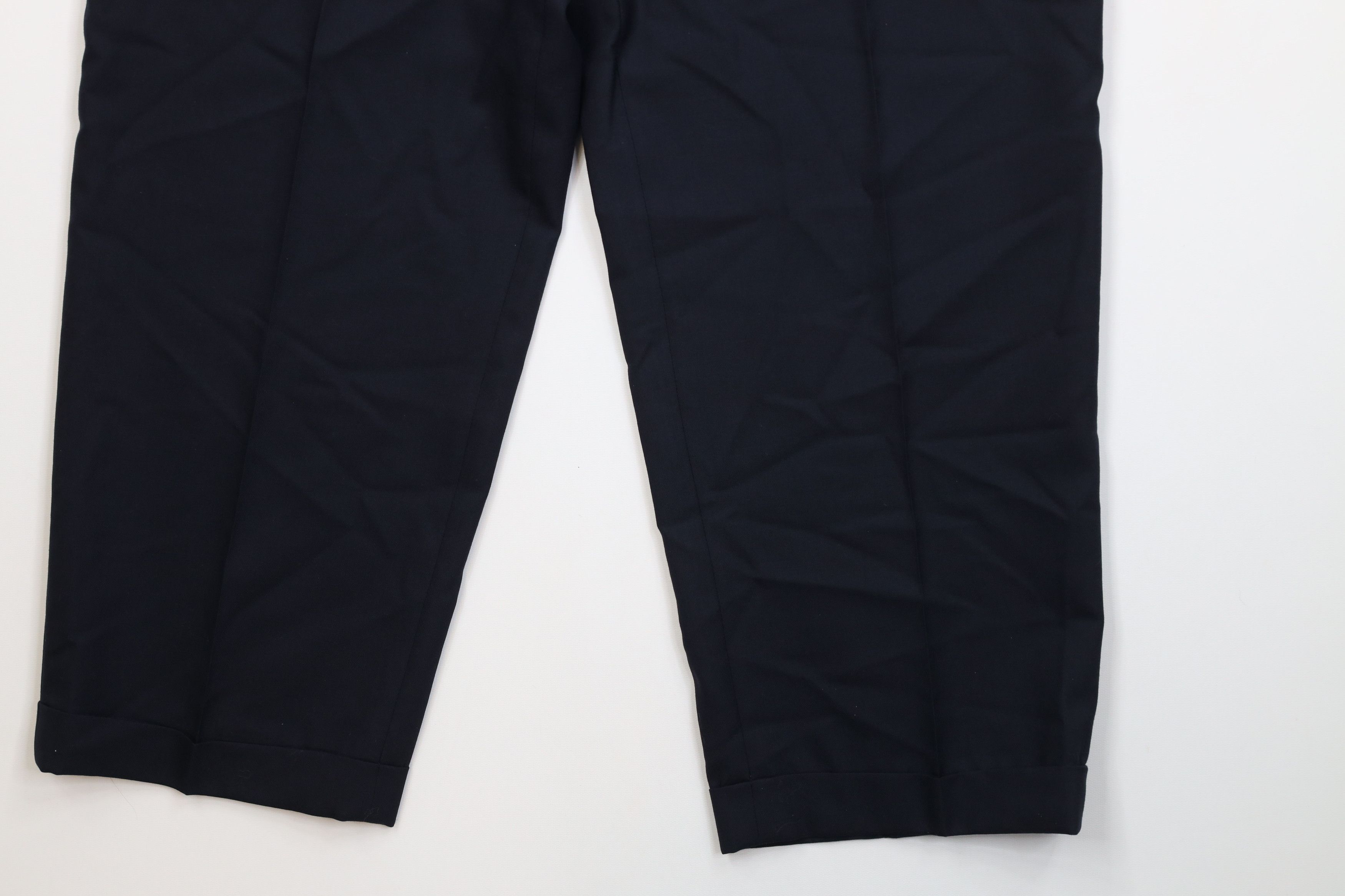 Vintage Vintage 90s Streetwear Wool Knit Wide Leg Chino Pants Blue Size US 38 / EU 54 - 5 Thumbnail