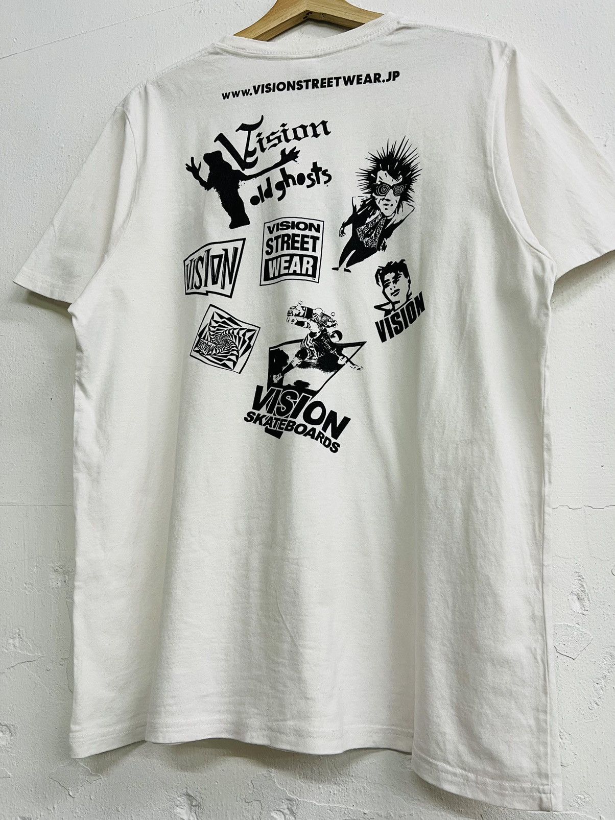 Vintage × Vision Streetwear VINTAGE Y2K VISION STREETWEAR ALL LOGO TEE Size US L / EU 52-54 / 3 - 14 Thumbnail