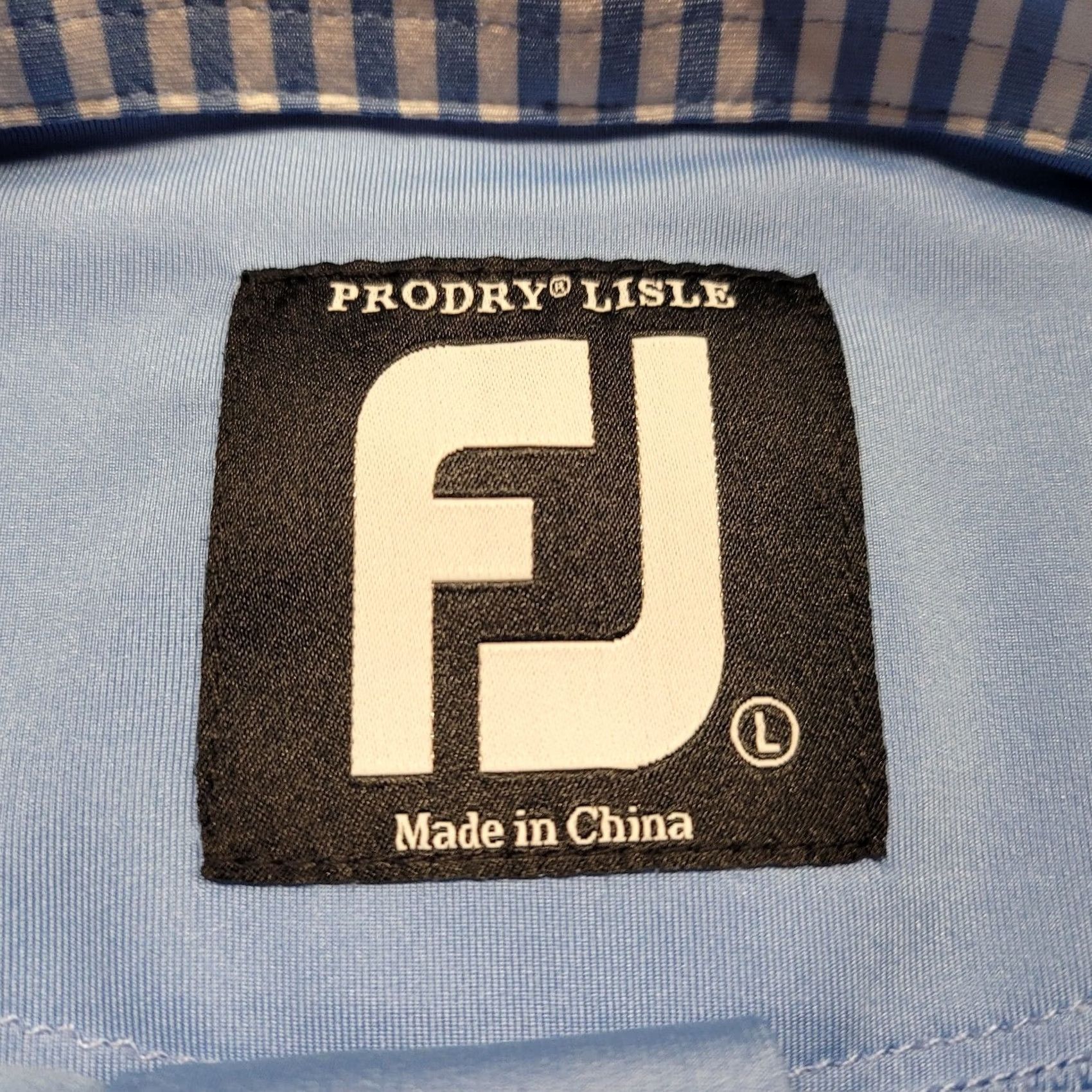 Footjoy FootJoy Polo Shirt Men Large Blue Pullover Golf Prodry Lisle Performance Stretch Shirt Size US L / EU 52-54 / 3 - 2 Thumbnail