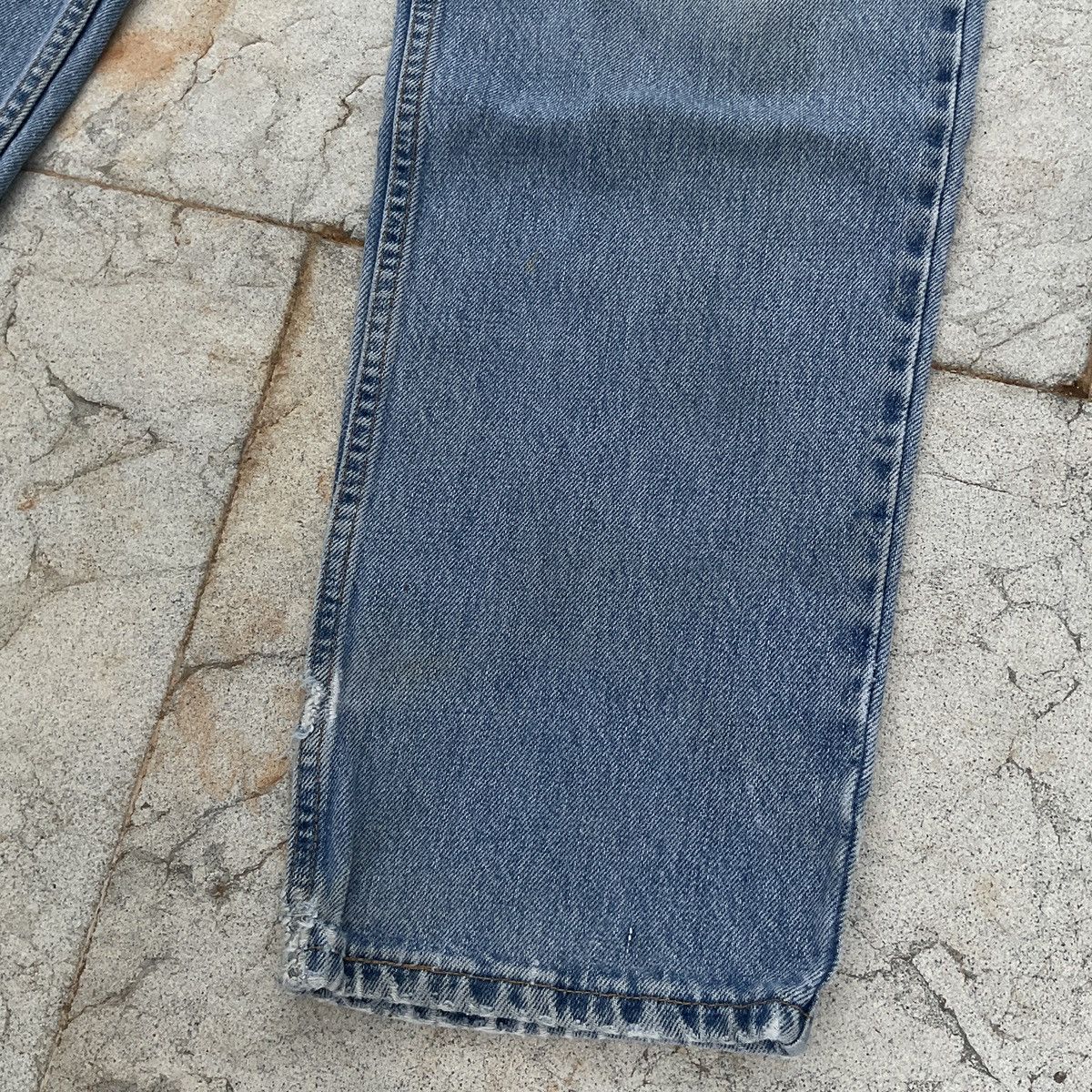 Levi's Vintage Distressed 90s Levi’s 550 Made In USA Denim Pants Size US 33 - 4 Thumbnail