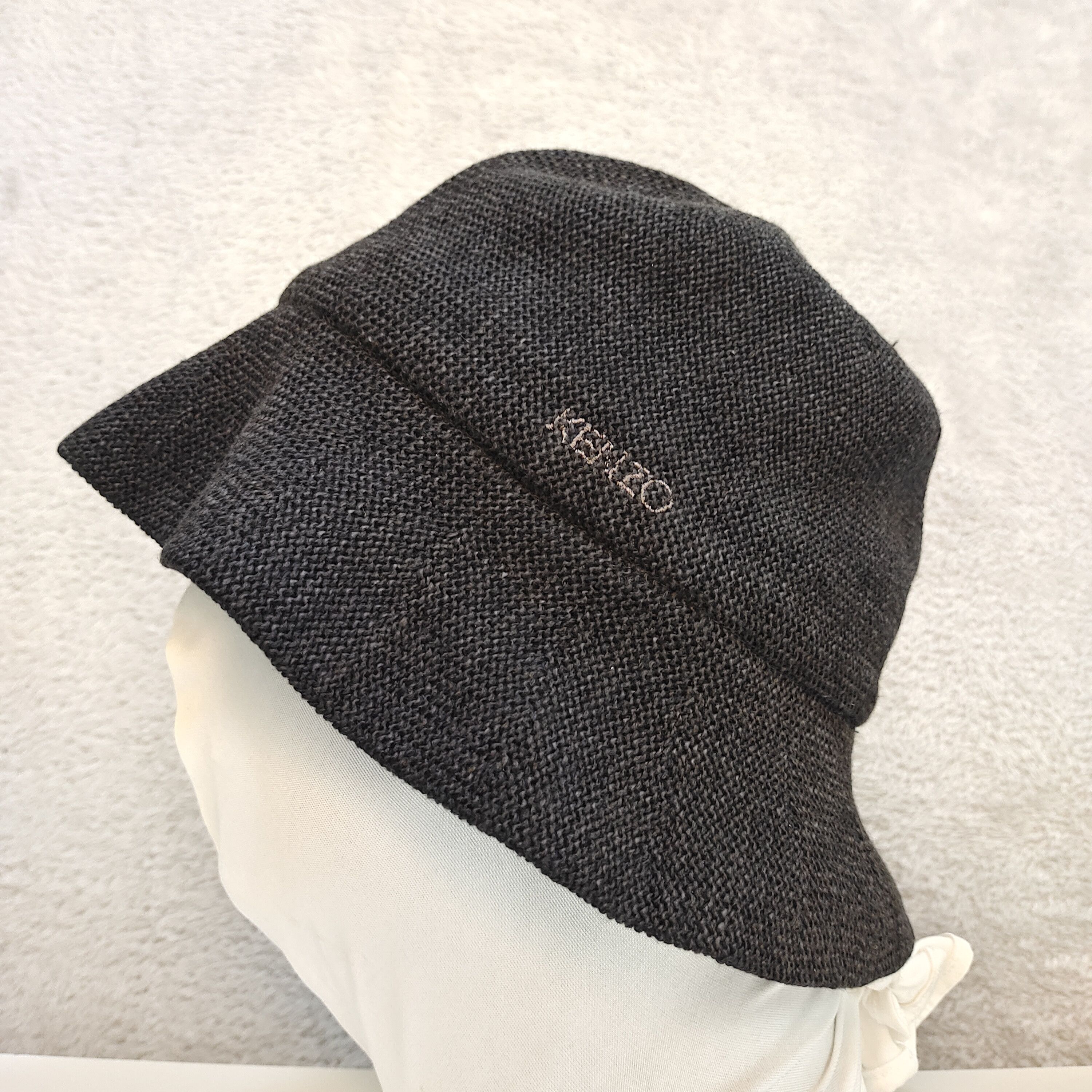 Kenzo VINTAGE KENZO BLACK BUCKET HAT S Size ONE SIZE - 1 Thumbnail