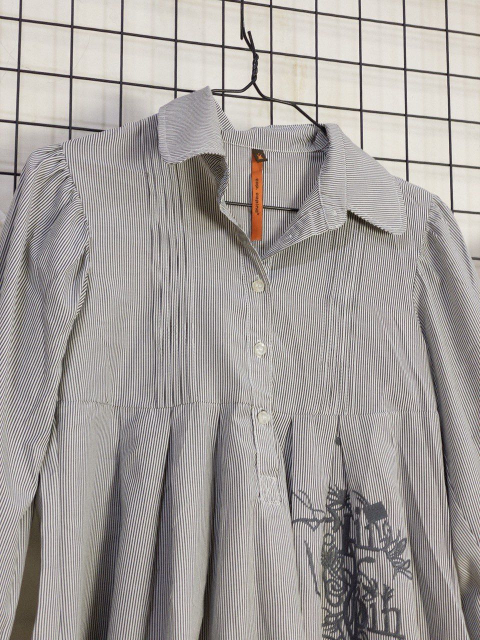 Cop Copine Cop Copine embroidered black&white pinstripe shirt blouse Size S / US 4 / IT 40 - 9 Thumbnail