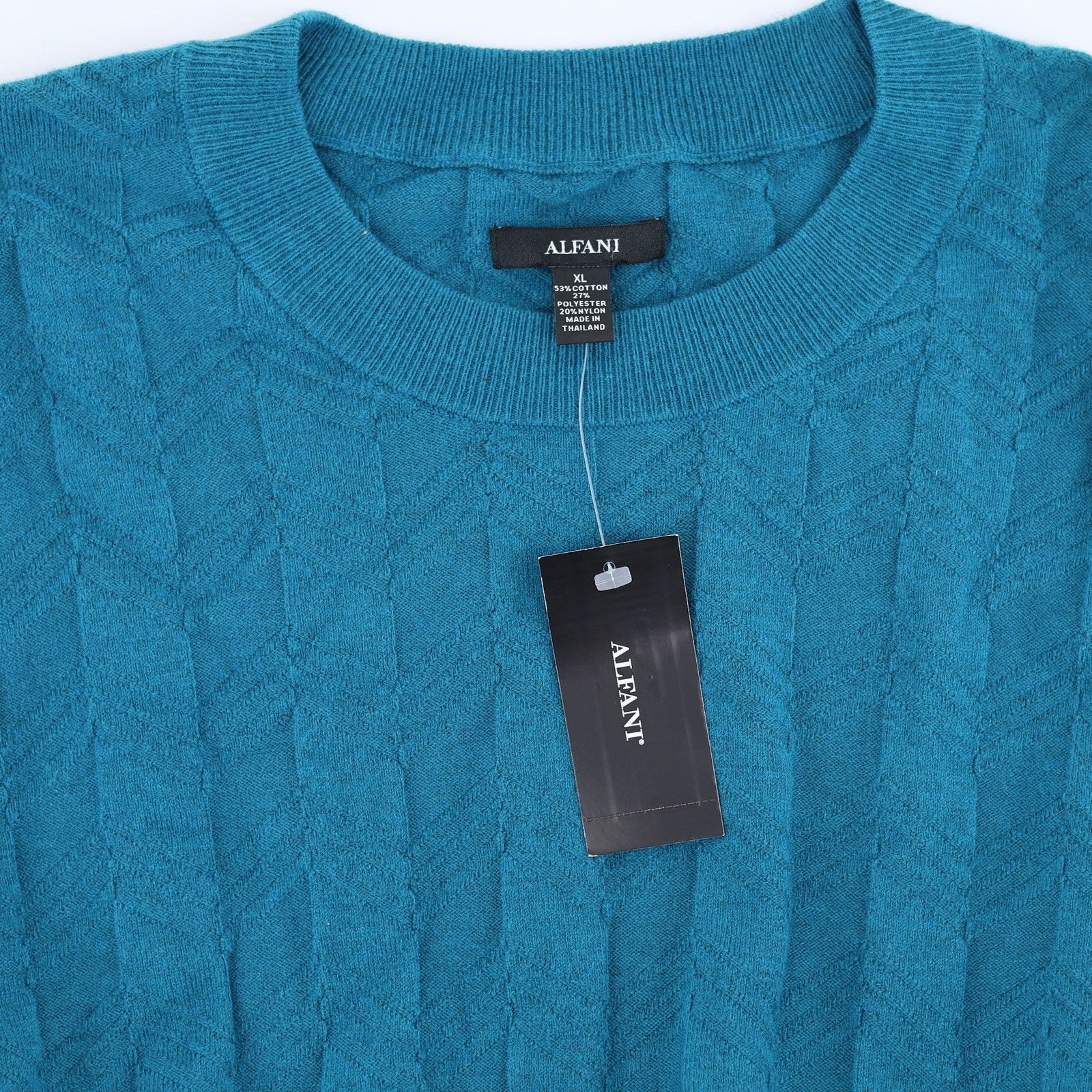 Alfani Alfani Men's Blue Knit Gem Pullover Crewneck Sweater Size XL Size US XL / EU 56 / 4 - 4 Thumbnail