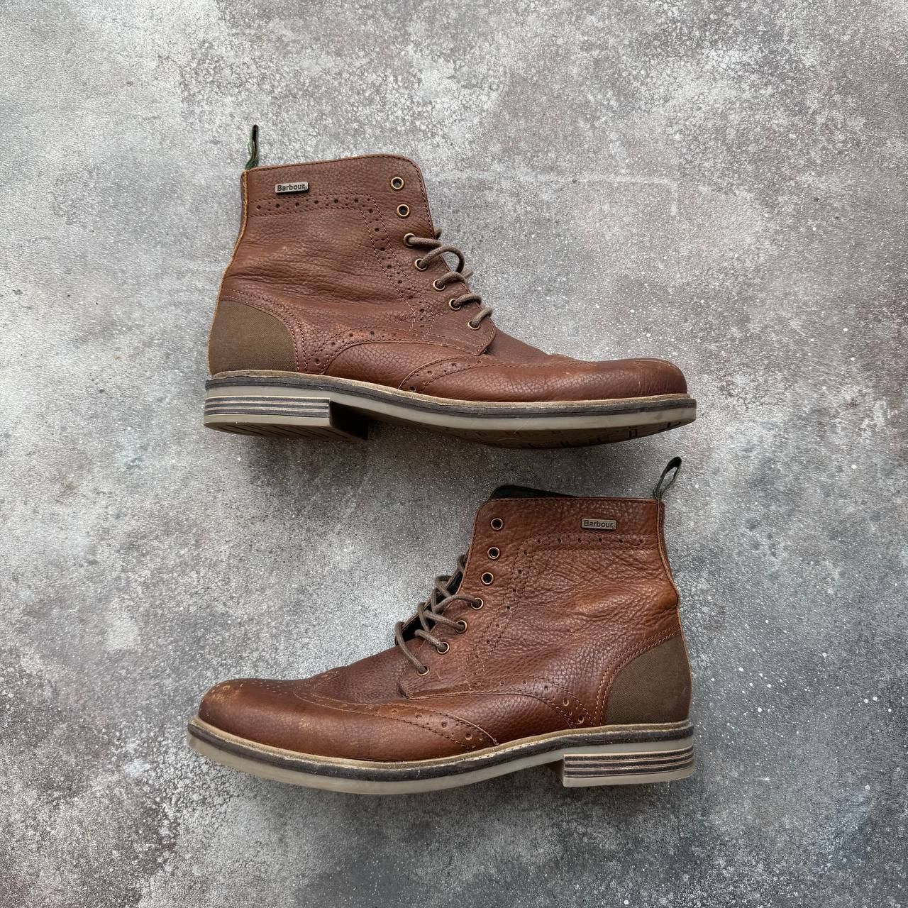 Barbour Barbour Belsay Brogue Ankle Boots Size US 11.5 / EU 44-45 - 9 Thumbnail