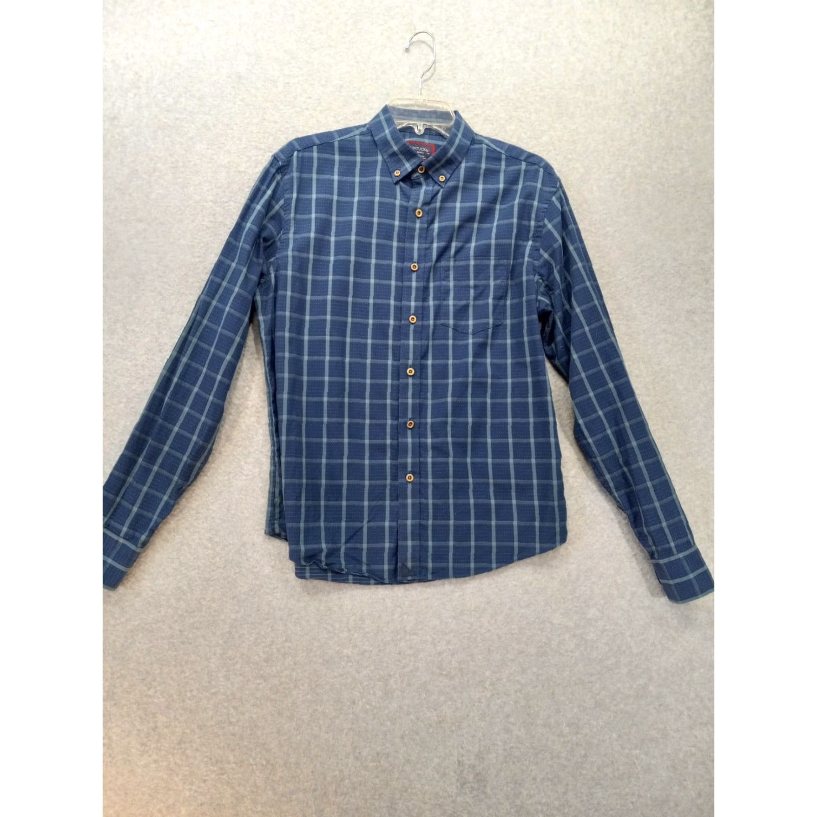 UNTUCKit UNTUCKit Shirts Long Sleeve Button-Up Untuckit 2 Men's Small Blue Purple Plaid Solid Casual Workwear Size US S / EU 44-46 / 1 - 5 Thumbnail