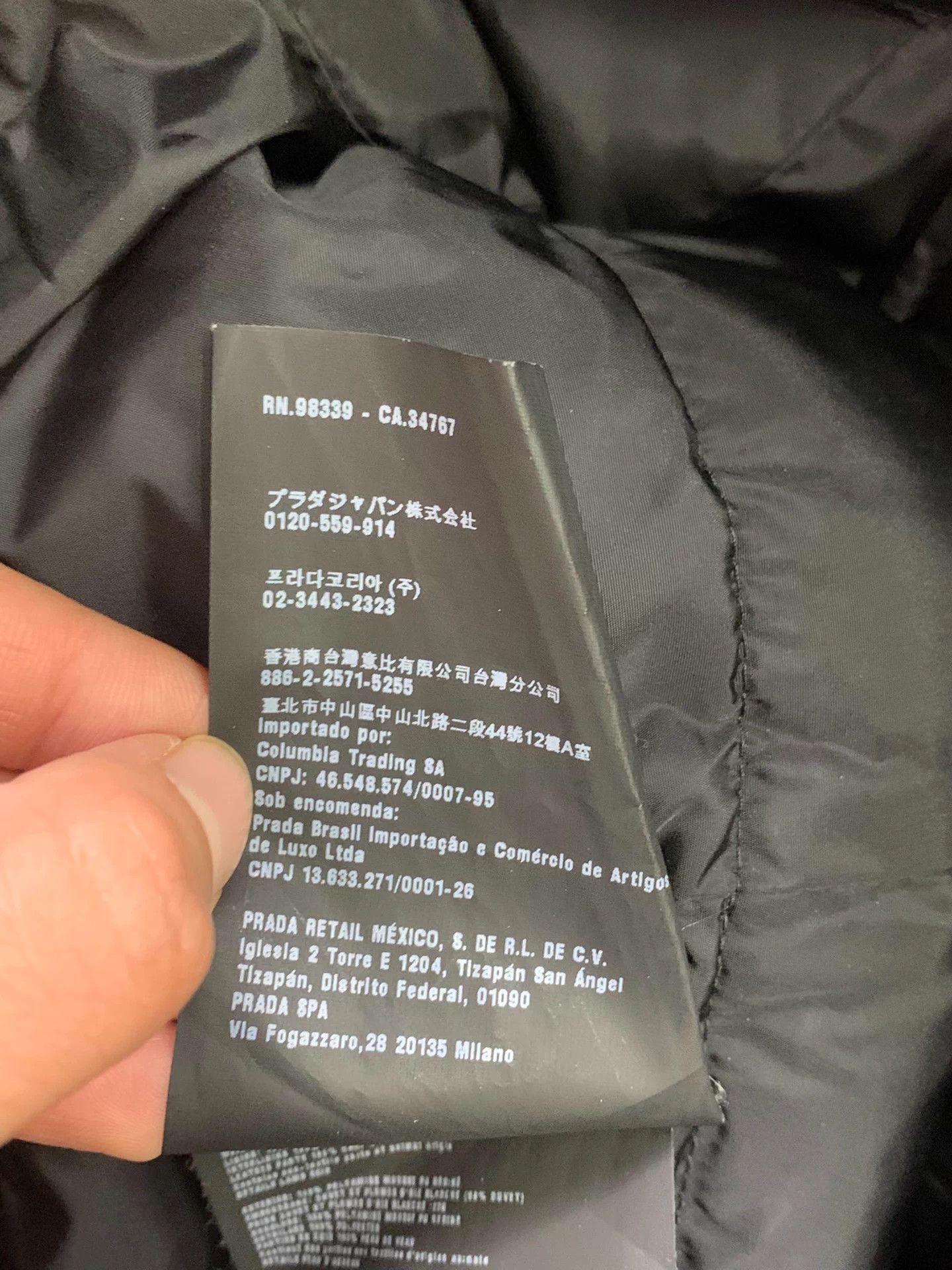 Prada Prada black small stand collar down jacket 40 Size S / US 4 / IT 40 - 6 Thumbnail