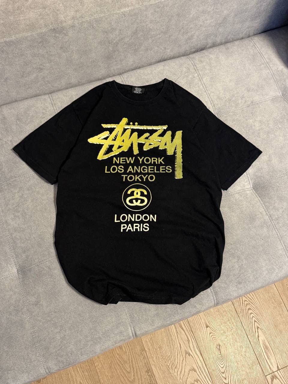 Stussy Vintage Stussy Y2K 3D-logo t-shirt black green size M Size US M / EU 48-50 / 2 - 2 Thumbnail