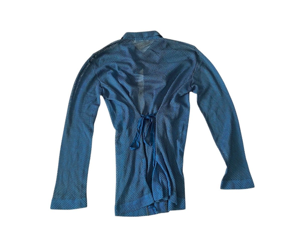 Issey Miyake Vintage issey miyake permanente ruched sheer net shirt Size US S / EU 44-46 / 1 - 5 Thumbnail