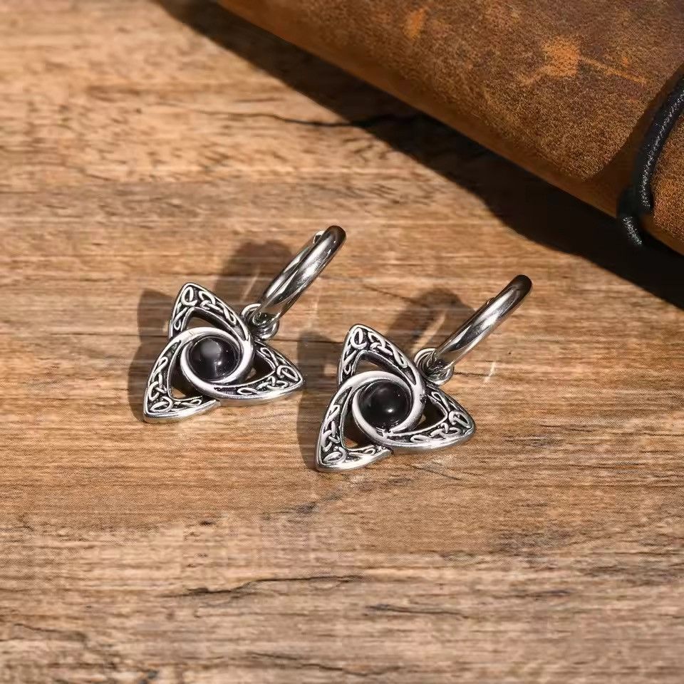 Jewelry Moonstone Hoop Earrings Size ONE SIZE - 6 Thumbnail