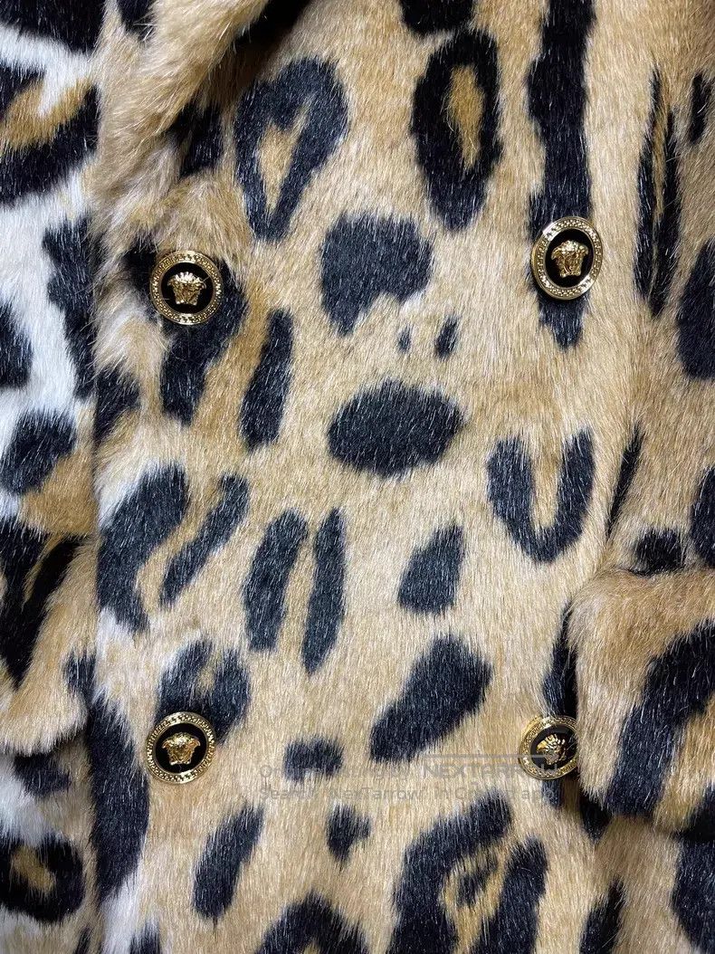 Versace Versace Leopard print faux fur coat Size M / US 6-8 / IT 42-44 - 3 Thumbnail