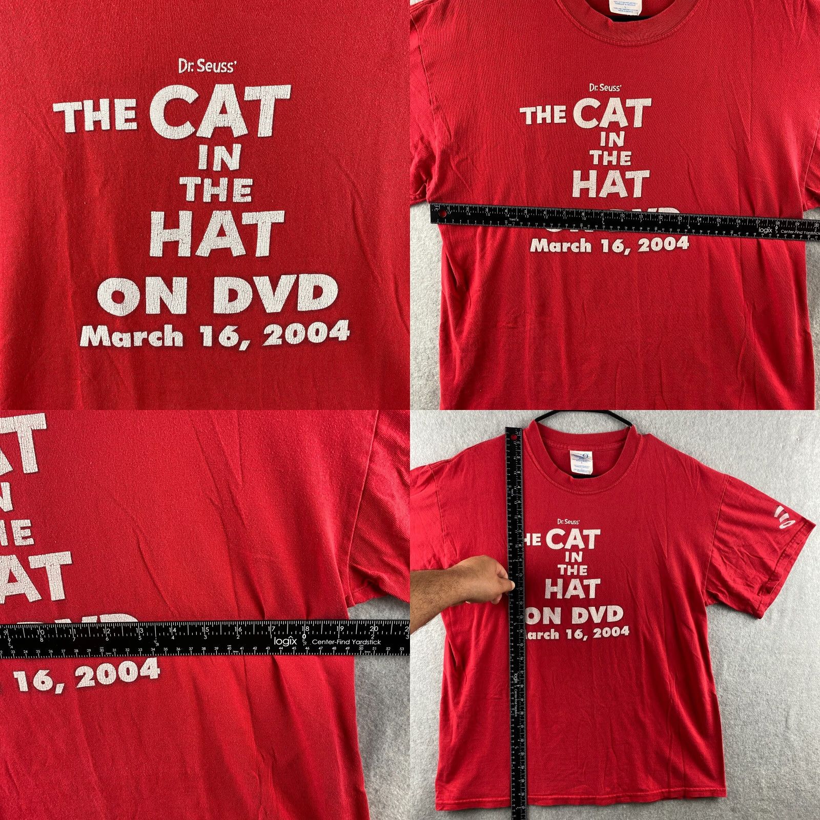Vintage VINTAGE M&O KNITS Shirt Mens L Red Heavyweight Knit Short Sleeve Logo Modern 90s T-Shirt Boys, Womens, Mens, Womens Size US L / EU 52-54 / 3 - 8 Thumbnail