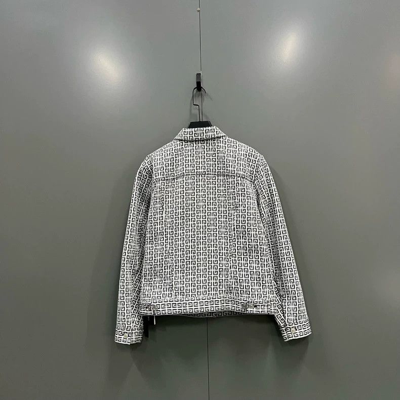 Givenchy Givenchy Jacquard effect logo denim jacket size M / 9 Size US M / EU 48-50 / 2 - 2 Thumbnail
