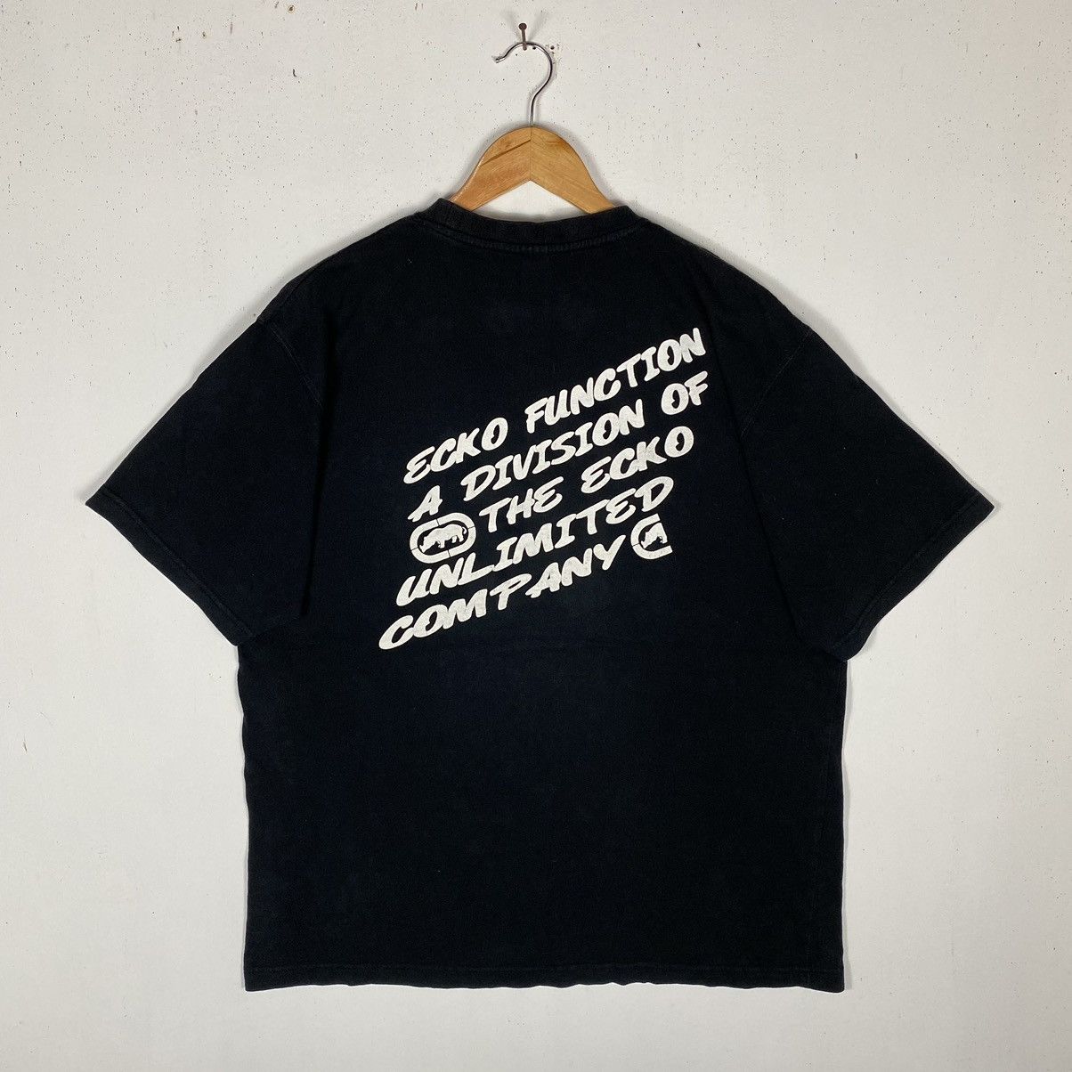 Ecko Unltd. × Vintage Vintage 00's ECKO FUNCTION Embroidery Big Logo Hip-Hop Tee Size US L / EU 52-54 / 3 - 7 Thumbnail