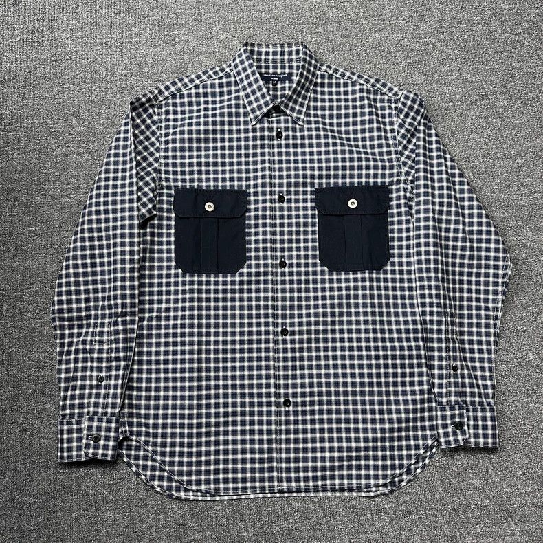 Comme des Garcons CDG Homme Checkered Patchwork Shirt - dmc Size US M / EU 48-50 / 2 - 1 Thumbnail