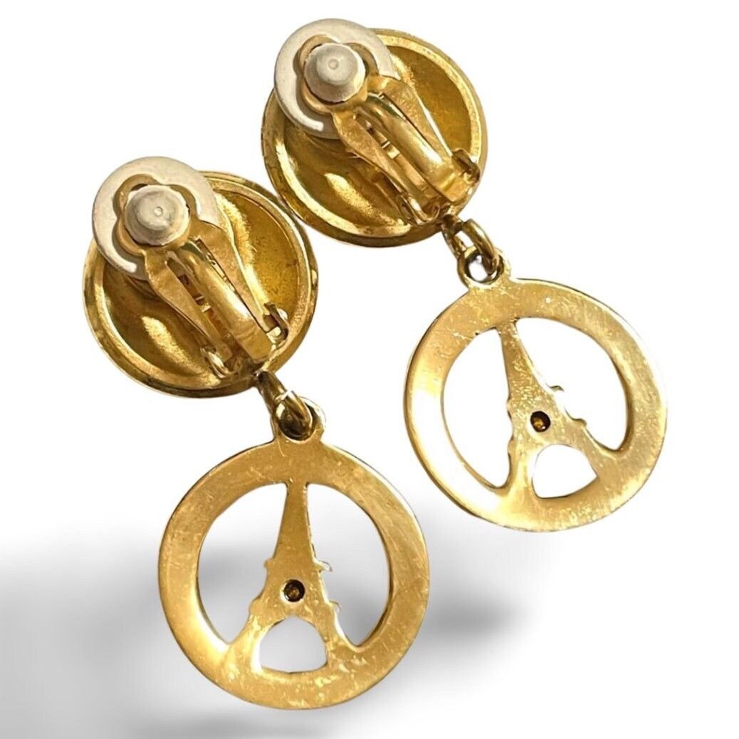 Celine Vintage CELINE golden Eiffel tower dangle earrings Size ONE SIZE - 5 Thumbnail