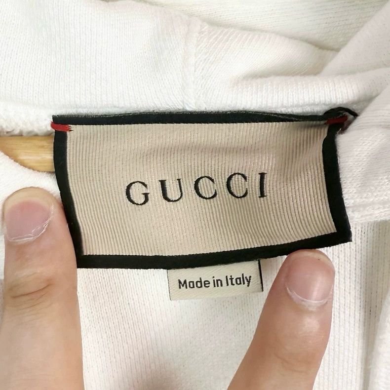 Gucci GucciWhite love logo hooded sweatshirt 2503-Nextarrow Size US M / EU 48-50 / 2 - 3 Thumbnail