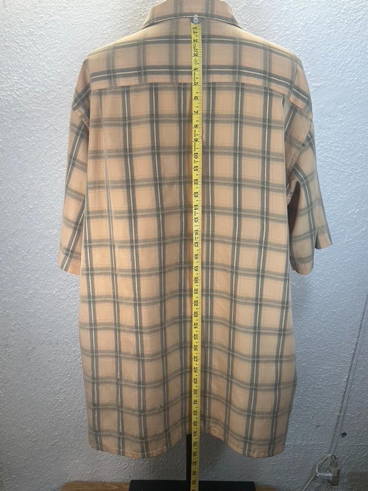 Towncraft Towncraft Men's 2XL Tall Brown Plaid Short Sleeve Shirt Size US XXL / EU 58 / 5 - 5 Thumbnail