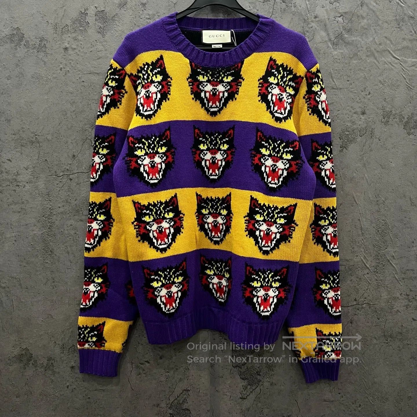 Gucci Guicci Tiger Head Knit Sweater| Size US M / EU 48-50 / 2 - 1 Thumbnail