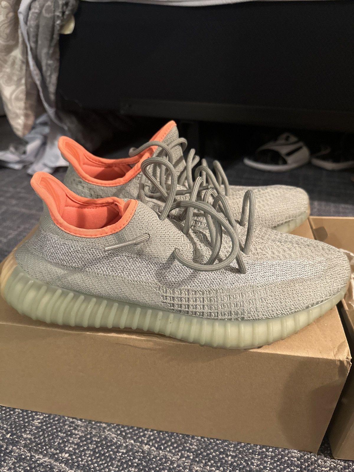 Adidas × Yeezy Yeezy Boost 350 V2 Sage Size US 12 / EU 45 - 3 Thumbnail