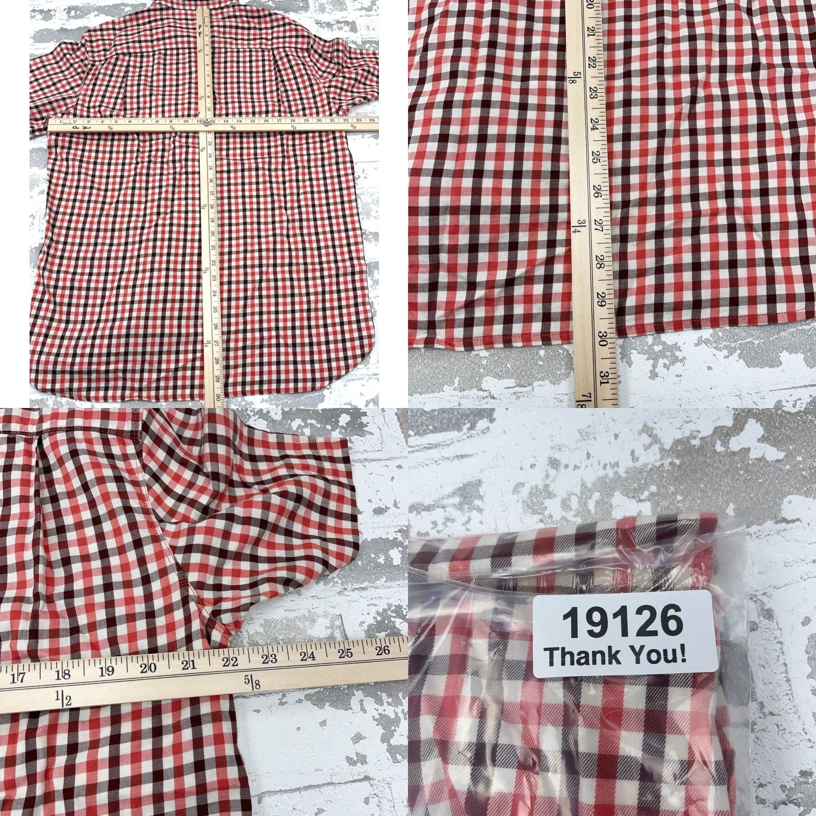 The North Face The North Face Shirt Men Large Pin Plaid Button Up Hiking Salmon Check Outdoor Adult Size US L / EU 52-54 / 3 - 8 Thumbnail