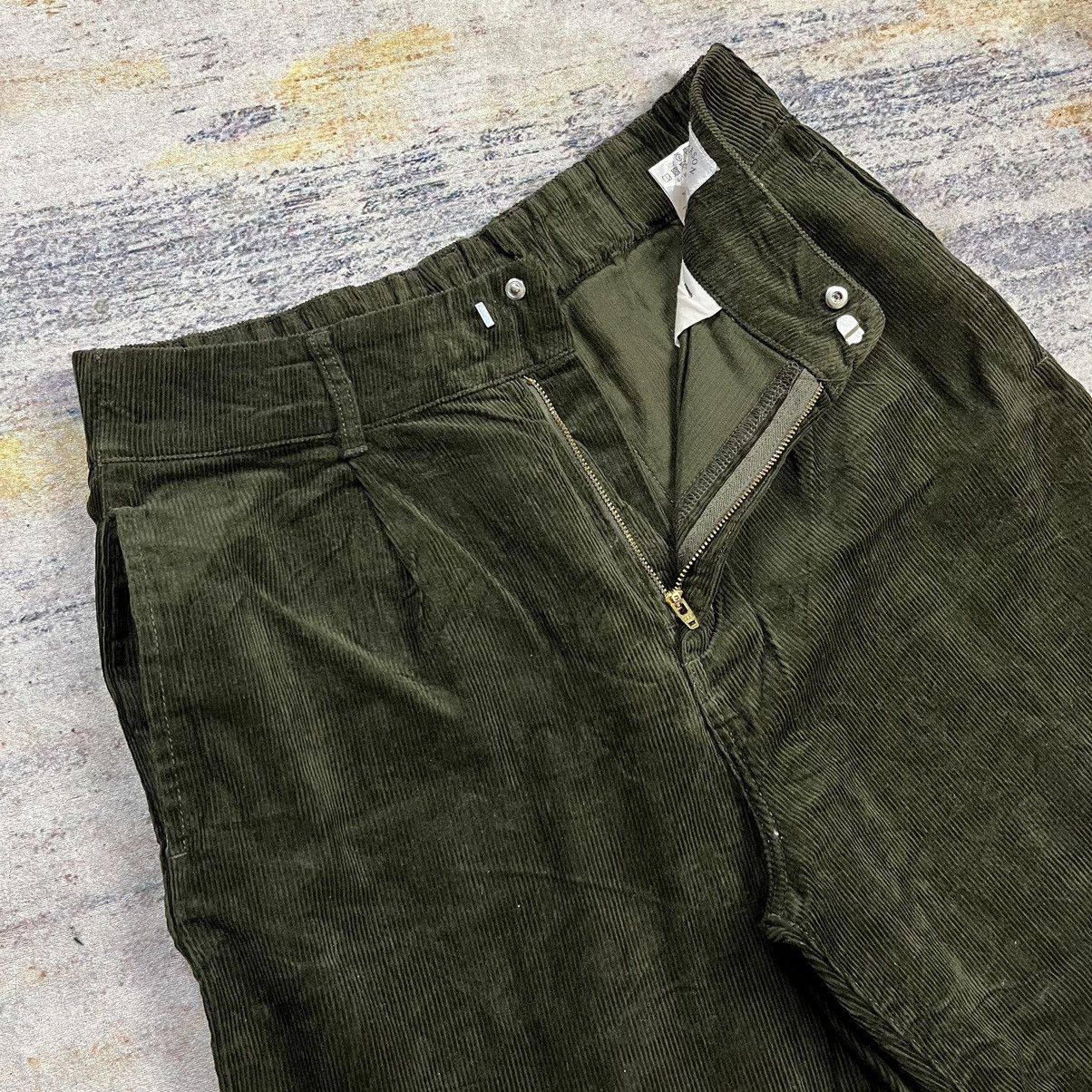 Japanese Brand Season Reason pleated Corduroy wide leg pants Size US 30 / EU 46 - 5 Thumbnail