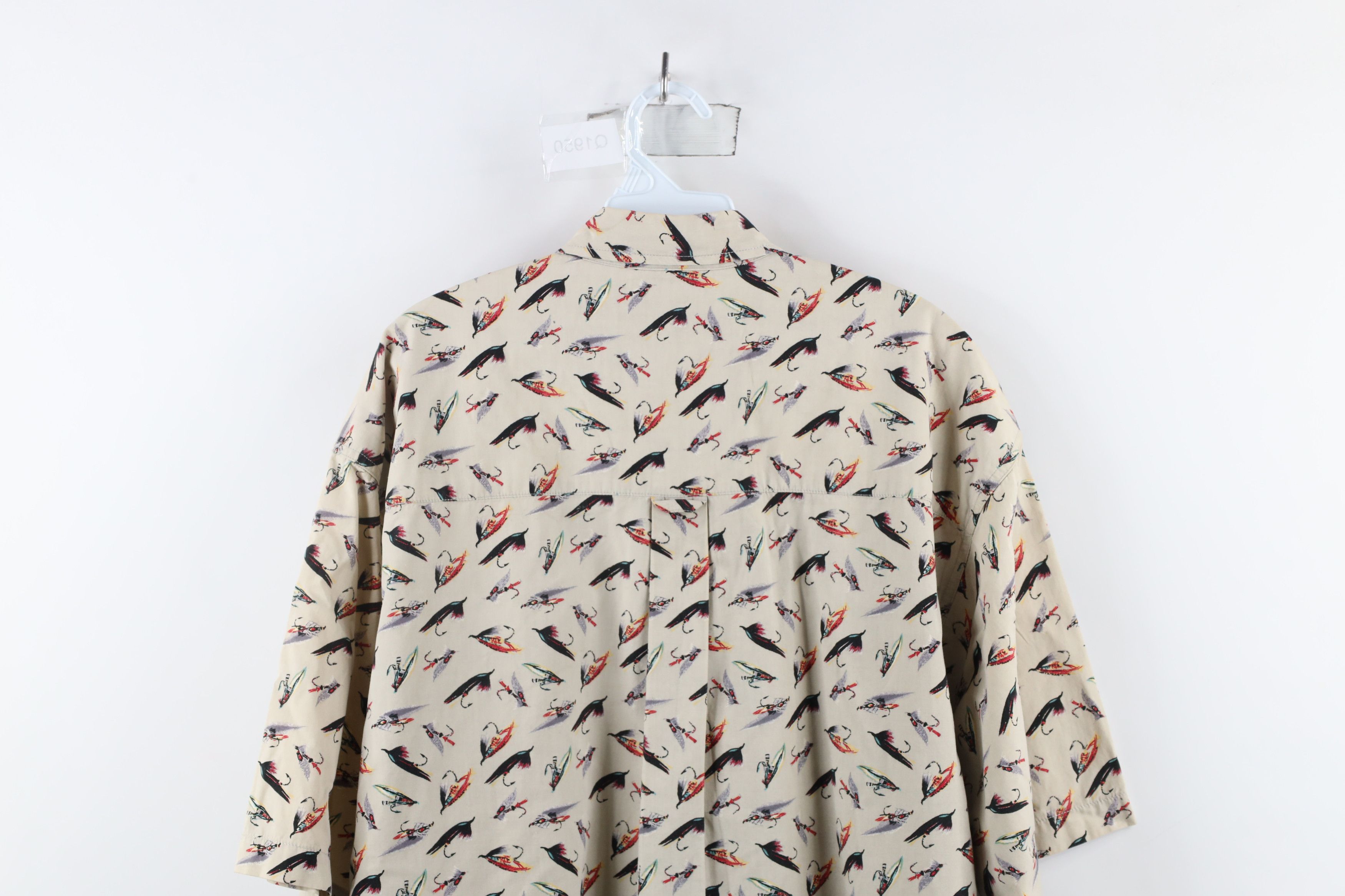 Columbia × Vintage Vintage 90s Columbia Over Print Short Sleeve Button Shirt Size US XXL / EU 58 / 5 - 9 Thumbnail