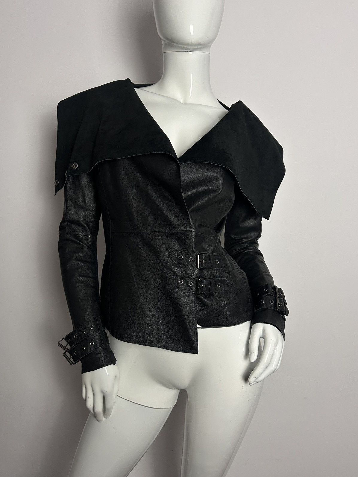 Other So sick biker asymmetric leather jacket Size S / US 4 / IT 40 - 5 Thumbnail